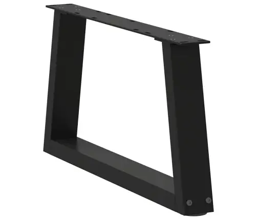 Kafijas Galdiņa Kājas, 2 Gab., V-Veida, Melnas, 50X(30-31,3) Cm, Tērauds Vidaxl