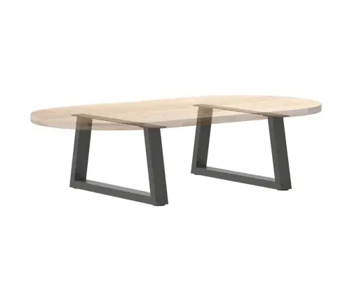 Kafijas Galdiņa Kājas, V-Veida, 2 Gab., Antracīta Krāsā, 50X(30-31,3) Cm, Tērauds Vidaxl