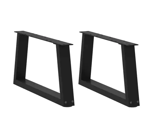 Kafijas Galdiņa Kājas, 2 Gab., V-Veida, Melnas, 60X(30-31,3) Cm, Tērauds Vidaxl