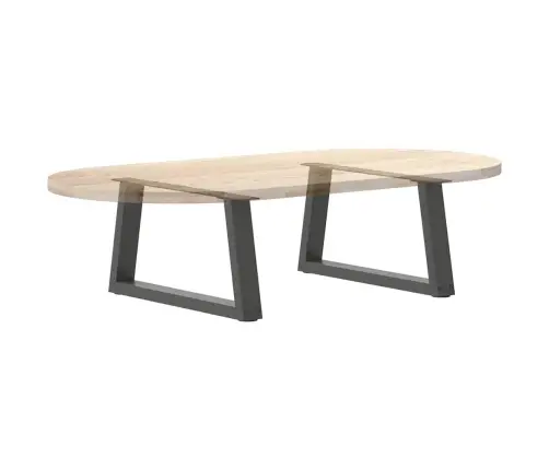 Kafijas Galdiņa Kājas, 2 Gab., V-Veida, Antracīta Krāsā, 60X(30-31,3) Cm, Tērauds Vidaxl