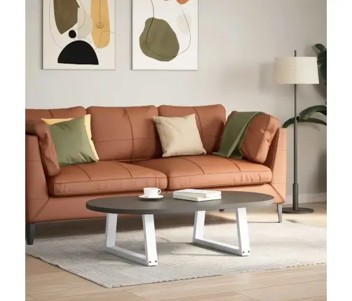 Kafijas Galdiņa Kājas, 2 Gab., V-Veida, Baltas, 70X(30-31,3) Cm, Tērauds Vidaxl