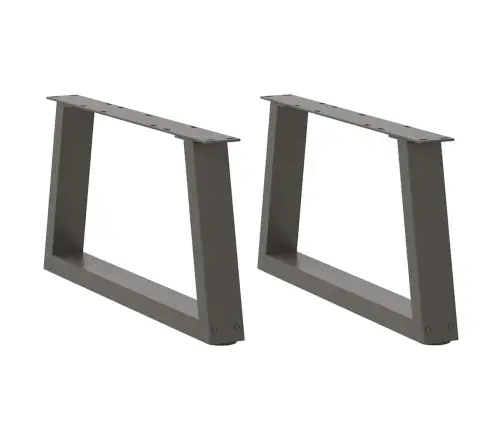 Kafijas Galdiņa Kājas, 2 Gab., V-Veida, Antracīta Krāsā, 70X(30-31,3) Cm, Tērauds Vidaxl