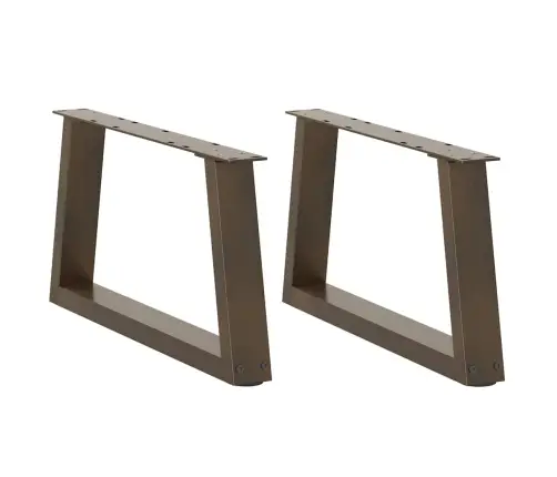Kafijas Galdiņa Kājas, 2 Gab., V-Veida, Dabīgs Tērauds, 70X(30-31,3) Cm Vidaxl