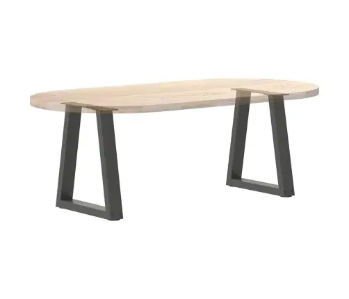 Kafijas Galdiņa Kājas, V-Veida, 2 Gab., Antracīta Krāsā, 28X(42-43,3) Cm, Tērauds Vidaxl