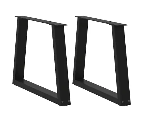 Kafijas Galdiņa Kājas, 2 Gab., V-Veida, Melnas, 50X(42-43,3) Cm, Tērauds Vidaxl