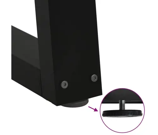 Kafijas Galdiņa Kājas, 2 Gab., V-Veida, Melnas, 50X(42-43,3) Cm, Tērauds Vidaxl