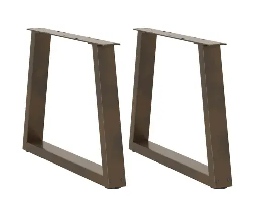 Kafijas Galdiņa Kājas, V-Veida, 2 Gab., Dabīgs Tērauds, 50X(42-43,3) Cm Vidaxl