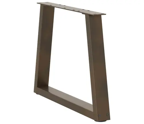 Kafijas Galdiņa Kājas, V-Veida, 2 Gab., Dabīgs Tērauds, 50X(42-43,3) Cm Vidaxl