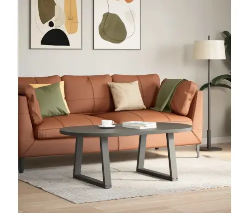 Kafijas Galdiņa Kājas, 2 Gab., V-Veida, Antracīta Krāsā, 60X(42-43,3) Cm, Tērauds Vidaxl