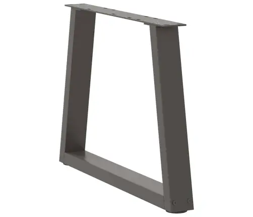 Kafijas Galdiņa Kājas, 2 Gab., V-Veida, Antracīta Krāsā, 60X(42-43,3) Cm, Tērauds Vidaxl