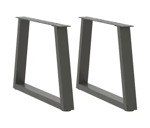 Kafijas Galdiņa Kājas, V-Veida, 2 Gab., Antracīta Krāsā, 70X(42-43,3) Cm, Tērauds Vidaxl