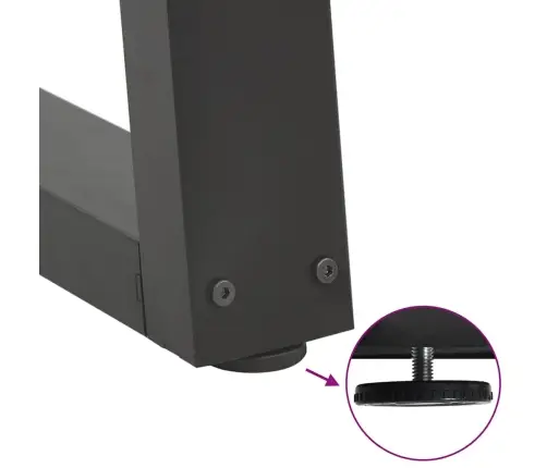 Kafijas Galdiņa Kājas, V-Veida, 2 Gab., Antracīta Krāsā, 70X(42-43,3) Cm, Tērauds Vidaxl