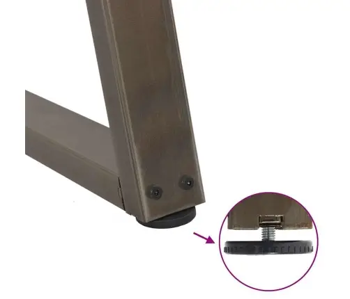 Söögilaua Jalad V-Kujulised 2 Tk, Naturaalne Teras, 50 X (72–73,3) cm Teras