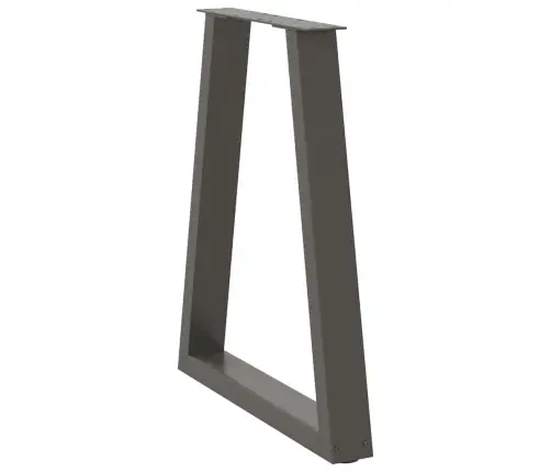 Ēdamgalda Kājas, 2 Gab., V-Veida, Antracīta Krāsā, 60X(72-73,3) Cm, Tērauds Vidaxl