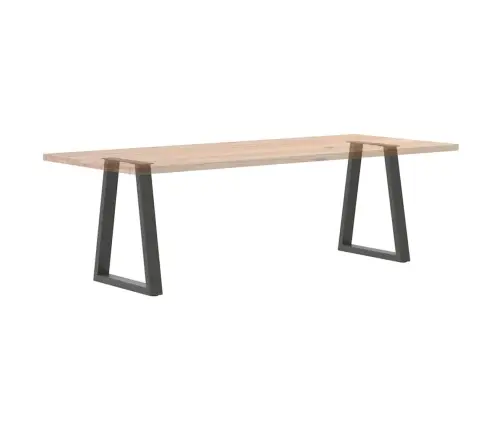 Ēdamgalda Kājas, 2 Gab., V-Veida, Antracīta Krāsā, 60X(72-73,3) Cm, Tērauds Vidaxl