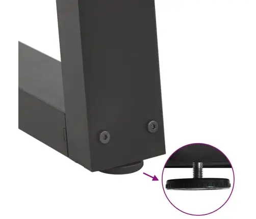 Ēdamgalda Kājas, 2 Gab., V-Veida, Antracīta Krāsā, 60X(72-73,3) Cm, Tērauds Vidaxl