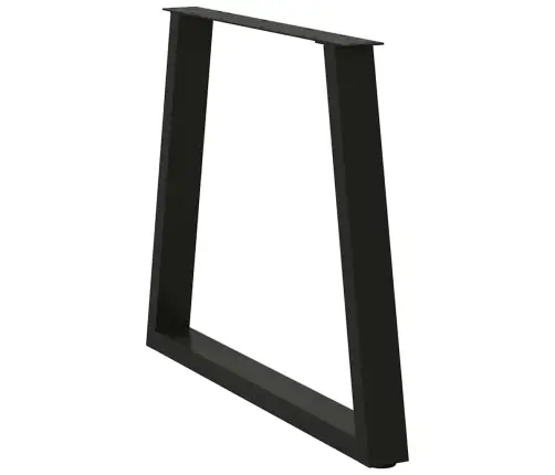 Söögilaua Jalad, V-Kujulised, 2 Tk, Mustad, 70 X (72–73,3) cm Teras