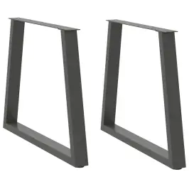 Ēdamgalda Kājas, 2 Gab., V-Veida, Antracīta Krāsā, 70X(72-73,3) Cm, Tērauds Vidaxl Ēdamgalda Kājas, 2 Gab., V-Veida, Antracīta Krāsā, 70X(72-73,3) Cm, Tērauds Vidaxl