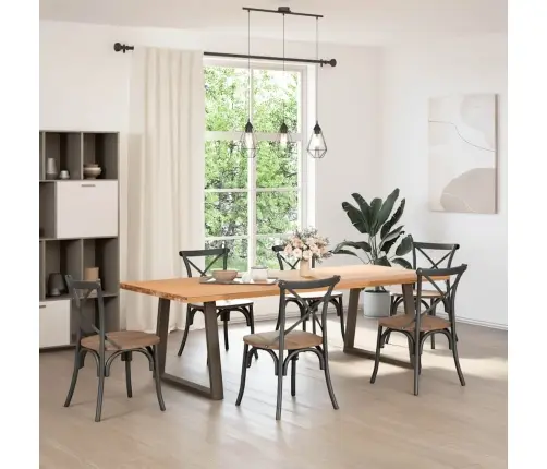 Söögilaua Jalad, V-Kujulised, 2 Tk, Naturaalne Teras, 70 X (72–73,3) cm Teras