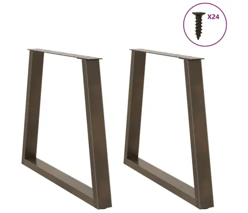 Söögilaua Jalad, V-Kujulised, 2 Tk, Naturaalne Teras, 70 X (72–73,3) cm Teras