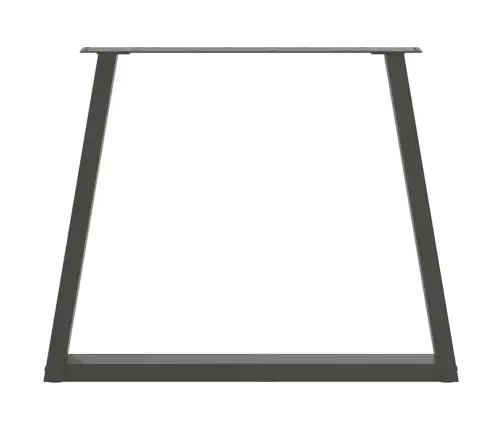 Valgomojo Stalo Kojos, V Formos, 2 Vnt., Antracito Spalvos, 80X(72-73,3) cm Plienas