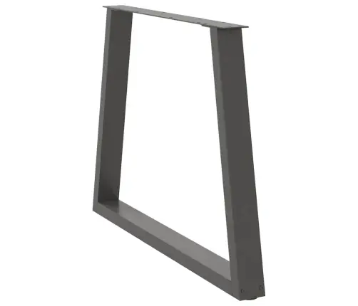 Ēdamgalda Kājas, 2 Gab., V-Veida, Antracīta Krāsā, 90X(72-73,3) Cm, Tērauds Vidaxl