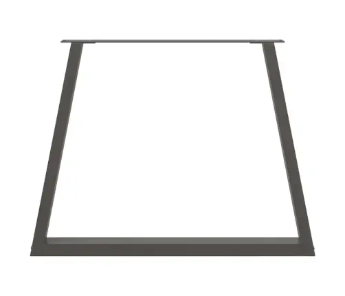 Ēdamgalda Kājas, 2 Gab., V-Veida, Antracīta Krāsā, 90X(72-73,3) Cm, Tērauds Vidaxl
