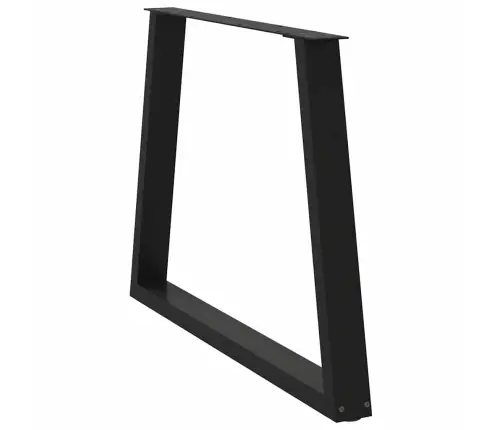 Söögilaua Jalad, V-Kujulised, 2 Tk, Mustad, 100 X (72–73,3) cm Teras