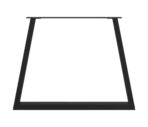 Söögilaua Jalad, V-Kujulised, 2 Tk, Mustad, 100 X (72–73,3) cm Teras