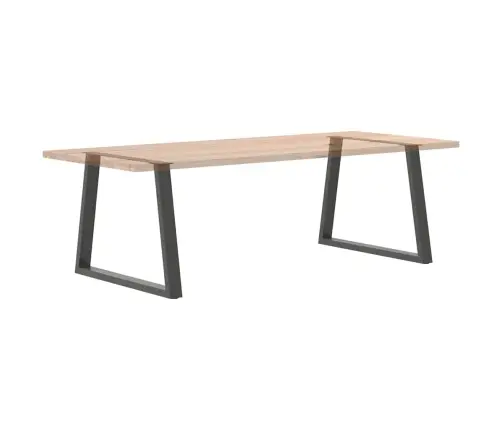 Ēdamgalda Kājas, 2 Gab., V-Veida, Antracīta Krāsā, 100X(72-73,3) Cm, Tērauds Vidaxl