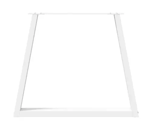 Ēdamgalda Kājas, 3 Gab., V-Veida, Baltas, 70X(72-73,3) Cm, Tērauds Vidaxl