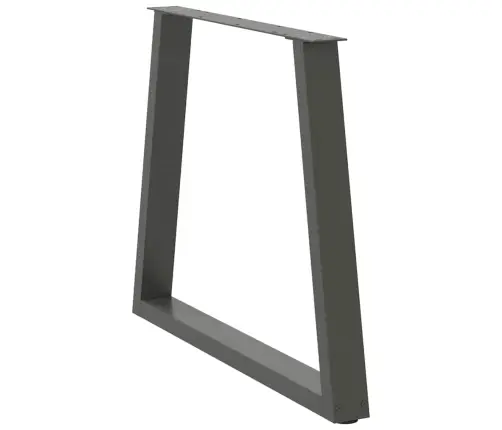 Valgomojo Stalo Kojos, V Formos, 3 Vnt., Antracito Spalvos, 70X(72-73,3) cm Plienas