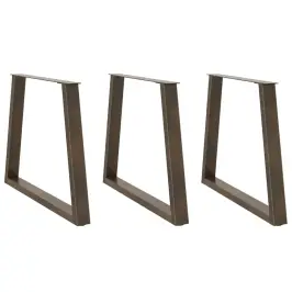 Söögilaua Jalad, V-Kujulised, 3 Tk, Naturaalne Teras, 70 X (72–73,3) cm Teras
