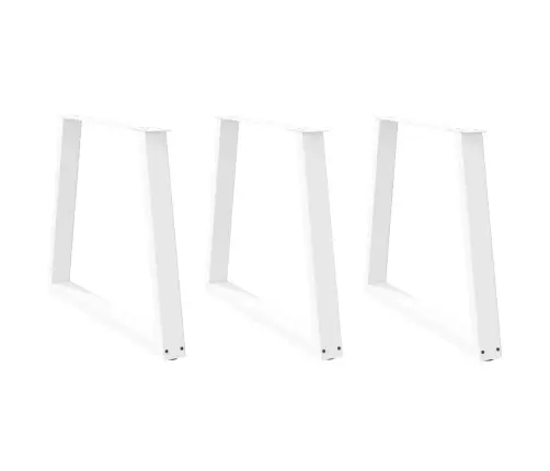 Söögilaua Jalad, V-Kujulised, 3 Tk, Valged, 80 X (72–73,3) cm Teras