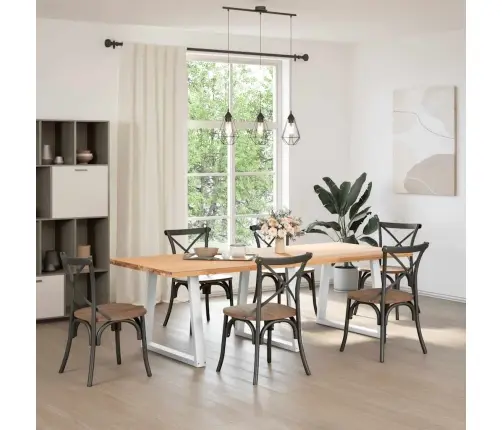 Söögilaua Jalad, V-Kujulised, 3 Tk, Valged, 80 X (72–73,3) cm Teras