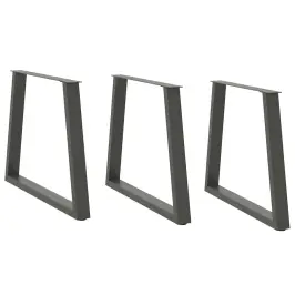 Ēdamgalda Kājas, 3 Gab., V-Veida, Antracīta Krāsā, 80X(72-73,3) Cm, Tērauds Vidaxl Ēdamgalda Kājas, 3 Gab., V-Veida, Antracīta Krāsā, 80X(72-73,3) Cm, Tērauds Vidaxl