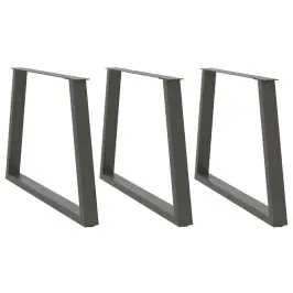 Ēdamgalda Kājas, 3 Gab., V-Veida, Antracīta Krāsā, 90X(72-73,3) Cm, Tērauds Vidaxl Ēdamgalda Kājas, 3 Gab., V-Veida, Antracīta Krāsā, 90X(72-73,3) Cm, Tērauds Vidaxl
