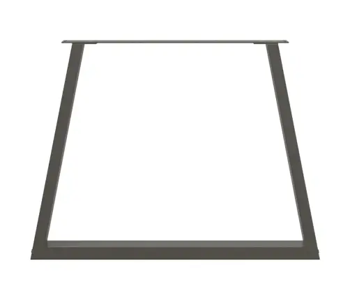 Ēdamgalda Kājas, 3 Gab., V-Veida, Antracīta Krāsā, 90X(72-73,3) Cm, Tērauds Vidaxl