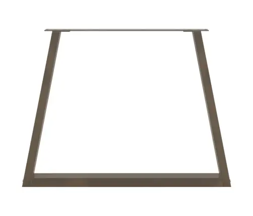 Ēdamgalda Kājas, 3 Gab., V-Veida, Dabīgs Tērauds, 90X(72-73,3) Cm Vidaxl