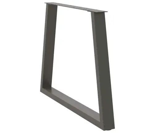 Valgomojo Stalo Kojos, V Formos, 3 Vnt., Antracito Spalvos, 100X(72-73,3) cm Plienas