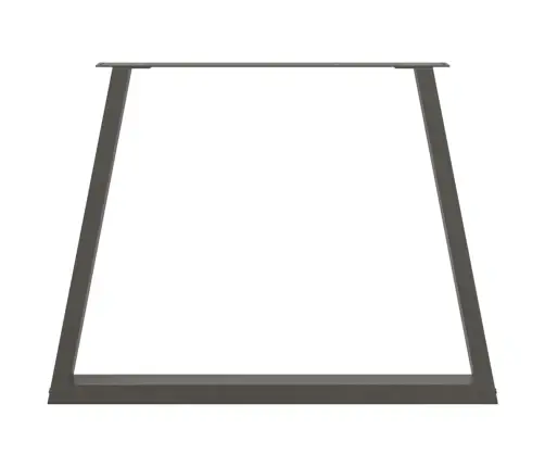 Valgomojo Stalo Kojos, V Formos, 3 Vnt., Antracito Spalvos, 100X(72-73,3) cm Plienas