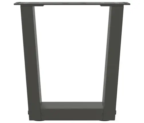 Kafijas Galdiņa Kājas, 2 Gab., V-Veida, Antracīta Krāsā, 30X(30-31,3) Cm, Tērauds Vidaxl