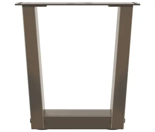 Kafijas Galdiņa Kājas, 2 Gab., V-Veida, Dabīgs Tērauds, 30X(30-31,3) Cm Vidaxl