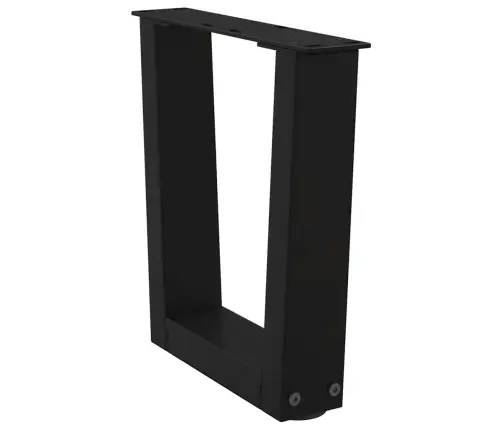 Kafijas Galdiņa Kājas, 2 Gab., V-Veida, Melnas, 40X(30-31,3) Cm, Tērauds Vidaxl