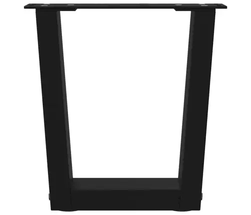 Kafijas Galdiņa Kājas, 2 Gab., V-Veida, Melnas, 40X(30-31,3) Cm, Tērauds Vidaxl