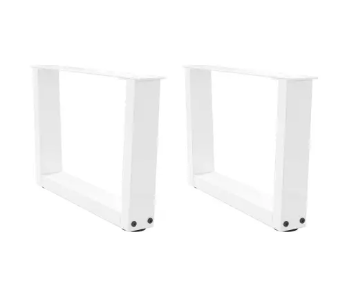Kafijas Galdiņa Kājas, 2 Gab., V-Veida, Baltas, 50X(30-31,3) Cm, Tērauds Vidaxl