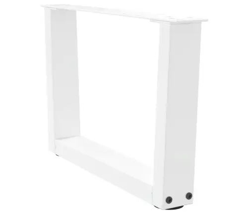 Kafijas Galdiņa Kājas, 2 Gab., V-Veida, Baltas, 50X(30-31,3) Cm, Tērauds Vidaxl