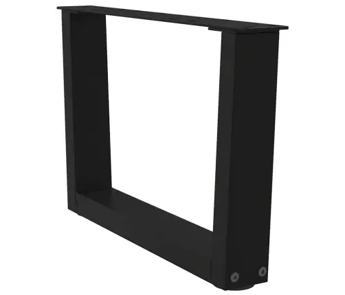 Kafijas Galdiņa Kājas, 2 Gab., V-Veida, Melnas, 60X(30-31,3) Cm, Tērauds Vidaxl