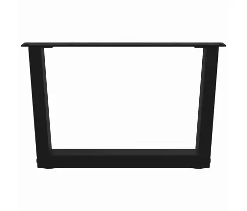 Kafijas Galdiņa Kājas, 2 Gab., V-Veida, Melnas, 60X(30-31,3) Cm, Tērauds Vidaxl