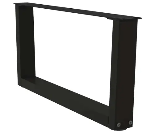 Kafijas Galdiņa Kājas, 2 Gab., V-Veida, Melnas, 70X(30-31,3) Cm, Tērauds Vidaxl